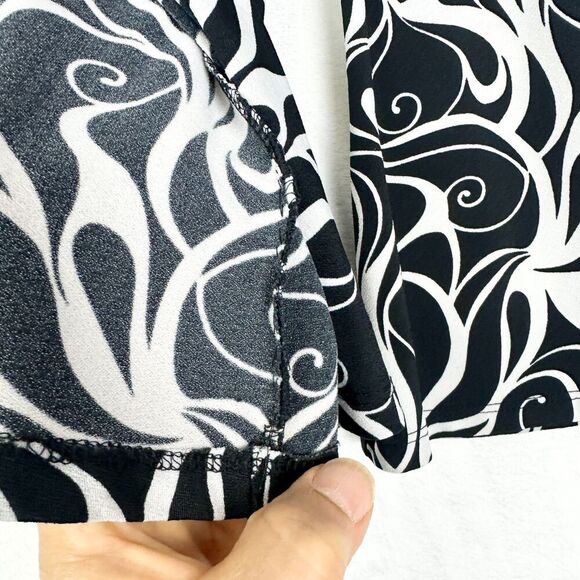 Vintage Poetry Y2K Babydoll Top Size Small Retro Swirl Open Slit Bottom Whimsy - Picture 5 of 6